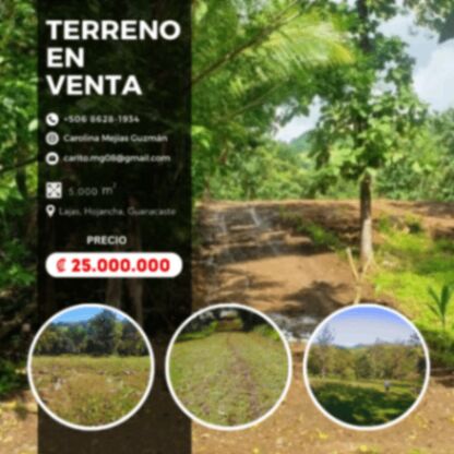 VENTA - Propiedad 5000 metros cuadrados - Guanacaste, Lajas de Hojancha en Hojancha, Guanacaste — ₡ 25 000 000